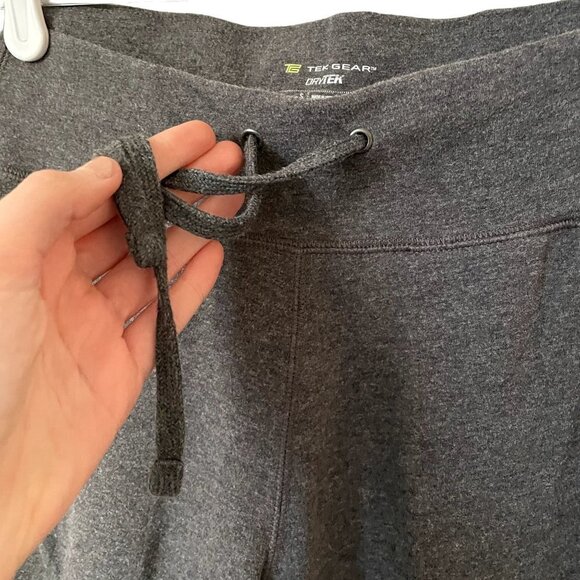TekGear Drytek gray sweatpants drawstring waist pockets casual athleisure - Picture 3 of 6